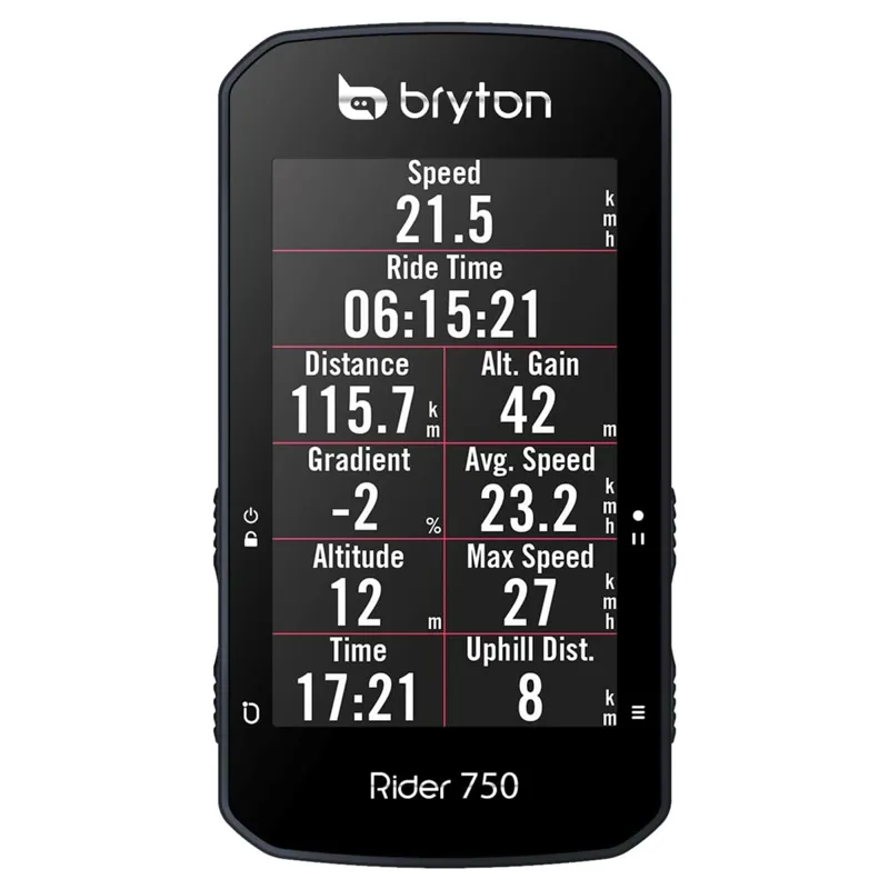 BRYTON Rider 750e GPS Wireless Cycle Computer Black-3