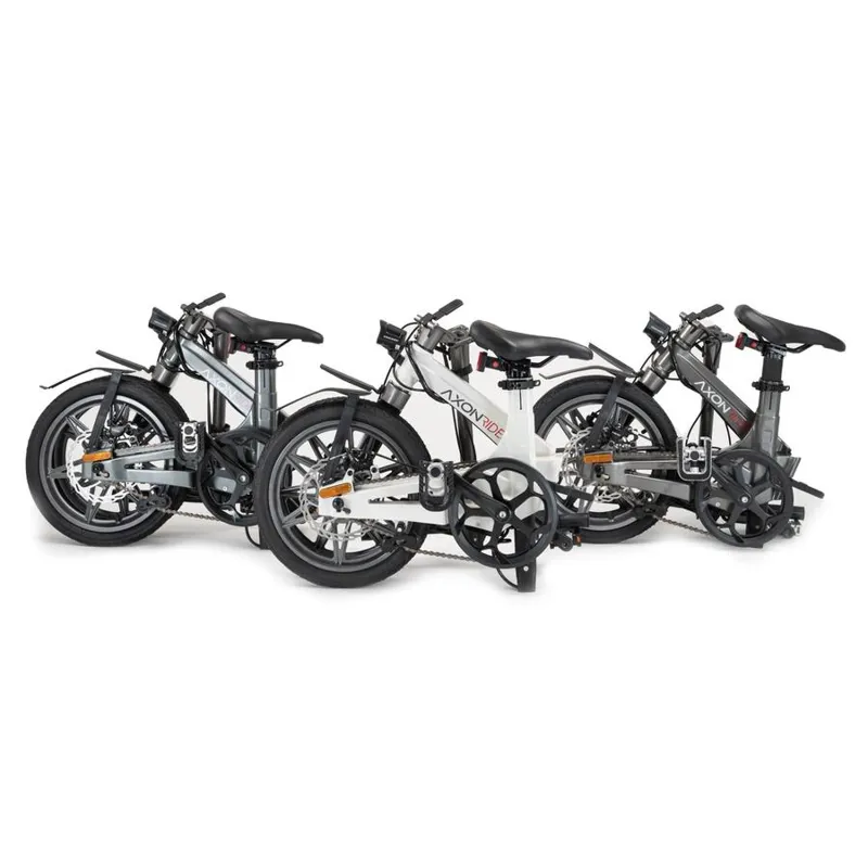 Axon Rides Pro Electric Folding Bike Ivory White-4