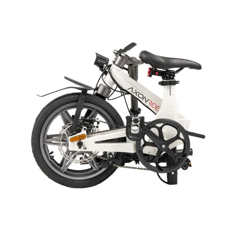 Axon Rides Pro Electric Folding Bike Ivory White-2