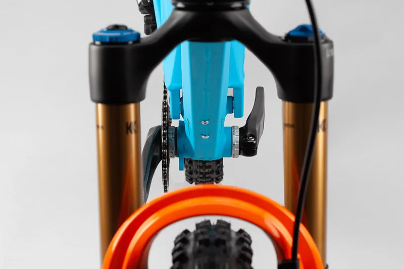 Orange Stage Evo SE Mountain Bike 2022 Matt Cyan Blue -7