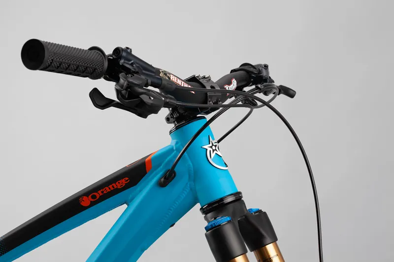 Orange Stage Evo SE Mountain Bike 2022 Matt Cyan Blue -4