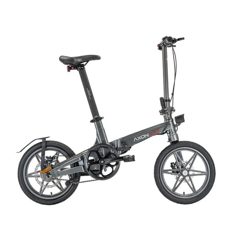 Axon Rides Pro Electric Folding Bike Dark Grey 