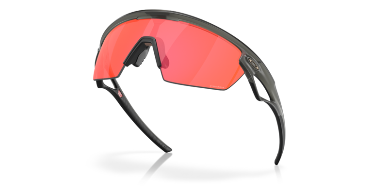 Oakley Spheara Sunglasses High Bridge Fit Matte Grey Smoke/Prizm Trail Torch Lens-4