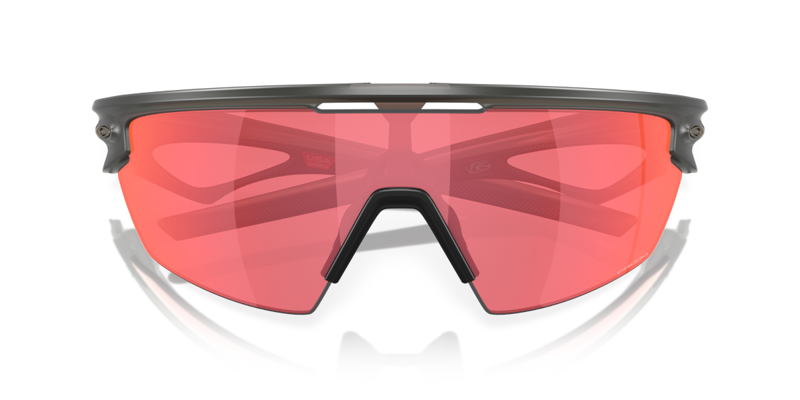 Oakley Spheara Sunglasses High Bridge Fit Matte Grey Smoke/Prizm Trail Torch Lens-3