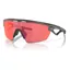 Oakley Spheara Sunglasses High Bridge Fit Matte Grey Smoke/Prizm Trail Torch Lens
