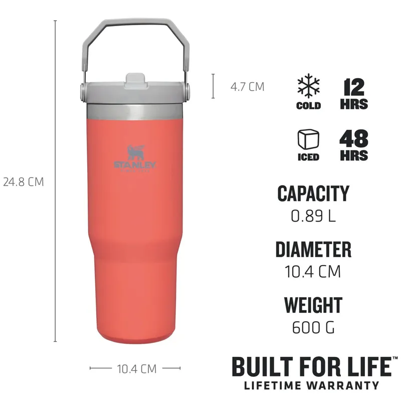 Stanley IceFlow Flip Straw Tumbler 0.89L Guava-2