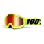 100 Percent Accuri Goggles Fluorescent Yellow/Red Mirrored Lens