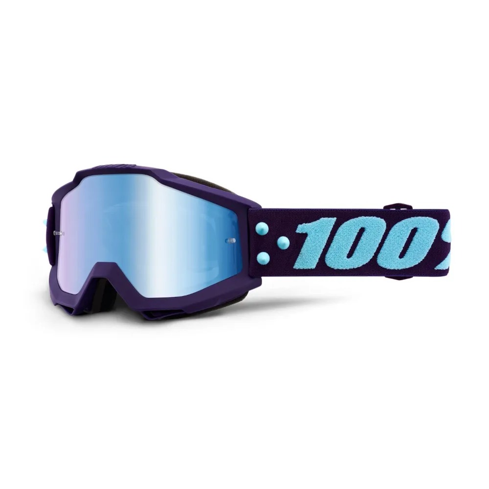 100 Percent 100 Accuri Youth Goggles Maneuver/Blue Mirrored Lens