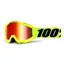 100 Percent Accuri Youth Goggles Fluo Yellow/Mirrored Red Lens