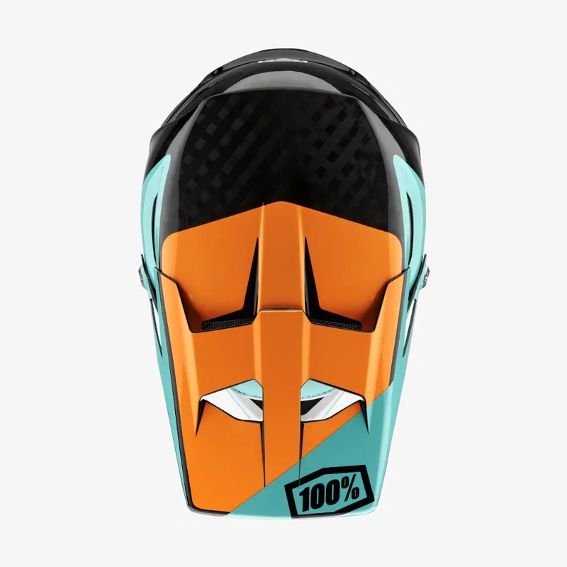 100 Percent Aircraft Carbon MIPS Full Face Helmet Fusion Ripper Black-3