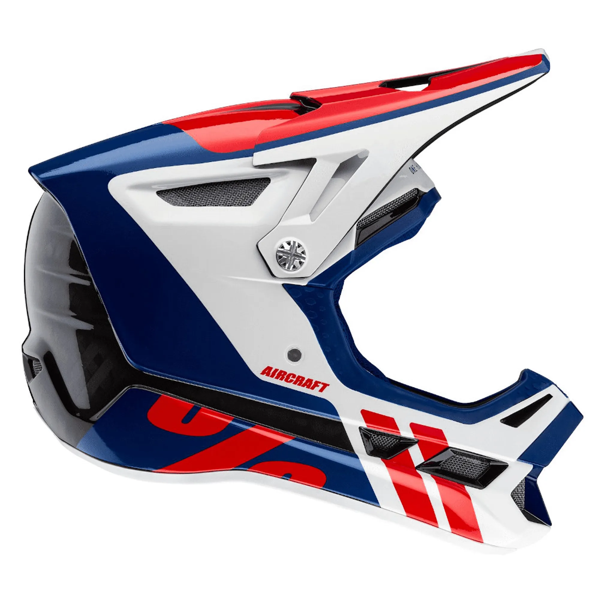 100 Percent Aircraft Carbon MIPS Full Face Helmet Fusion Ripper Navy 100 Percent Aircraft Carbon MIPS Full Face Helmet Fusion Ripper Navy