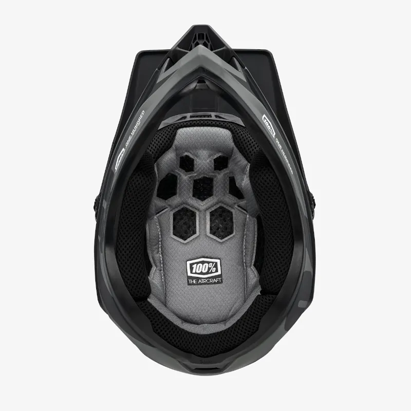 100 Percent Aircraft Composite Full Face Helmet LTD Black-4