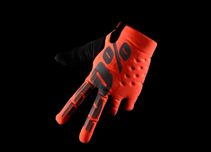 100 Percent Brisker Gloves Orange-1