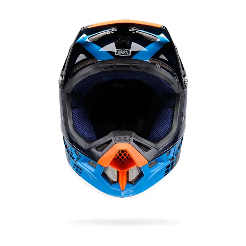 100 Percent Aircraft Downhill Full Face Helmet Bi-Turbo Blue-1