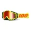 100 Percent Racecraft Goggles Attack Yellow/Red Mirrored Lens