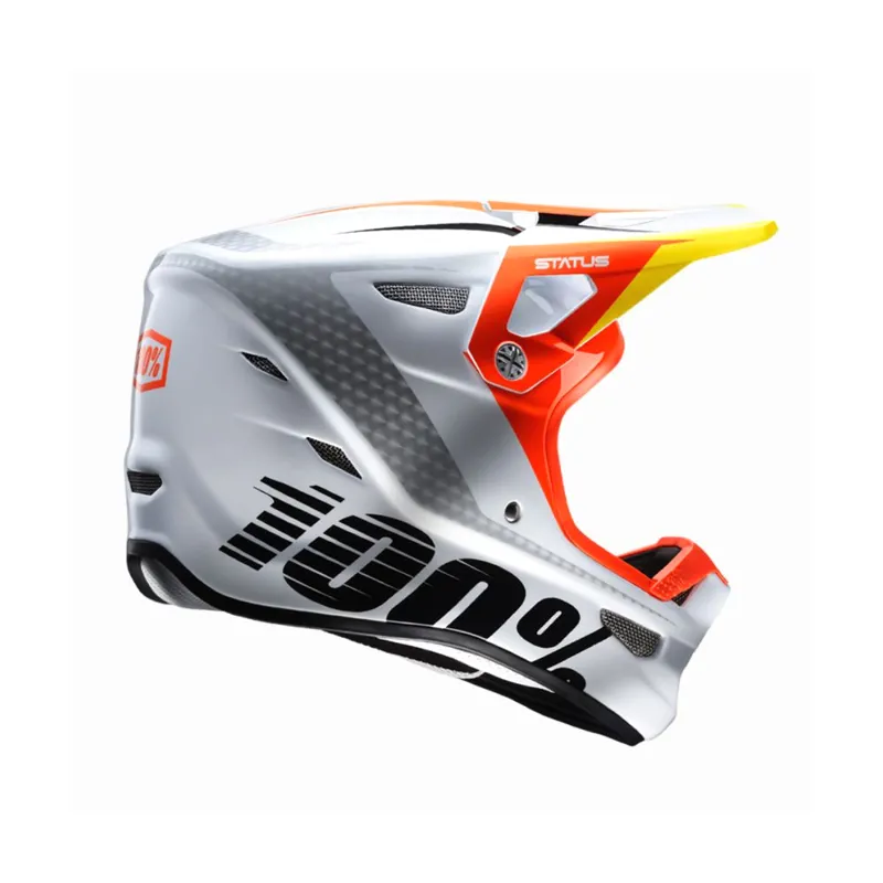 100 Percent Status Youth Full Face Helmet D-Day White-2