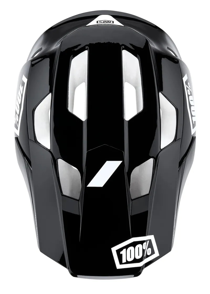 100 Percent Trajecta Full Face Helmet Black/White-4