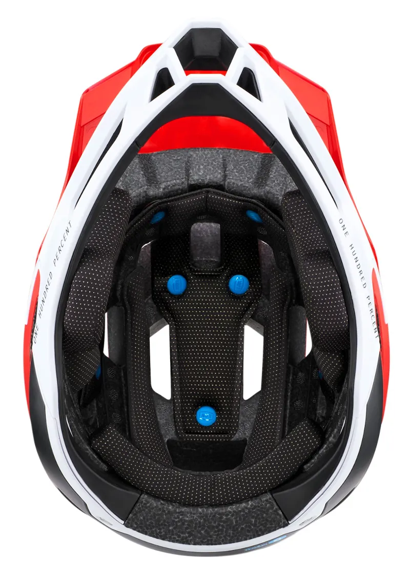 100 Percent Trajecta Full Face Helmet Red-3