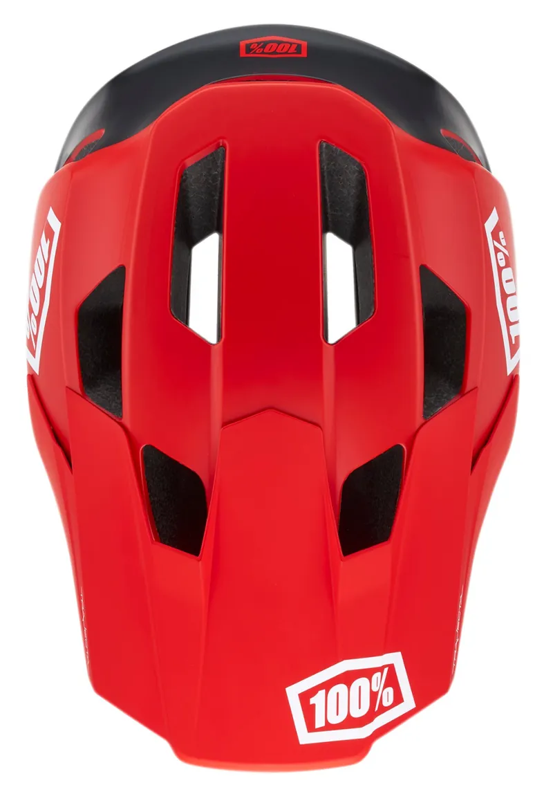 100 Percent Trajecta Full Face Helmet Red-4