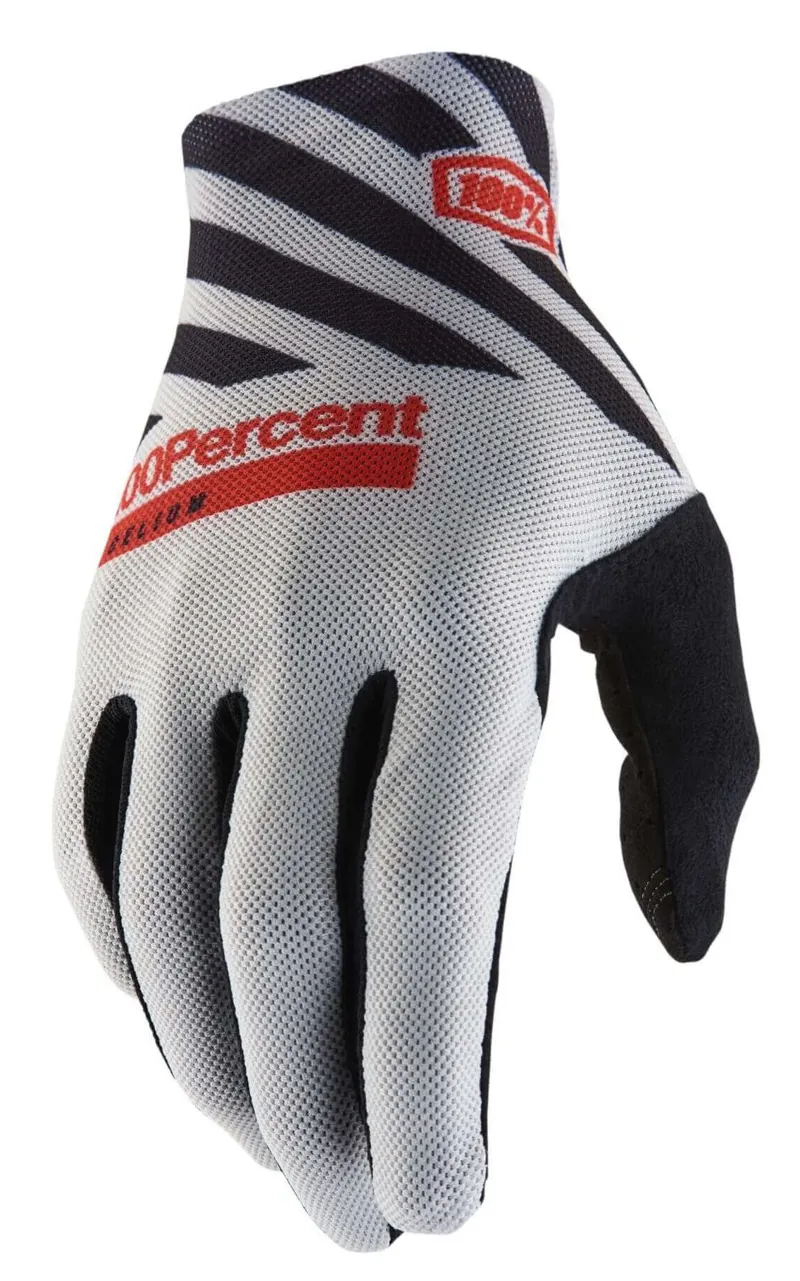 100 Percent Celium MTB Gloves Grey