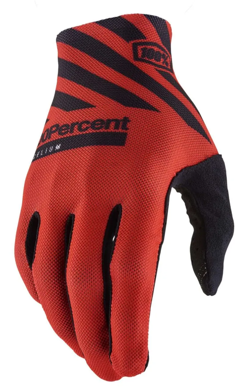 100 Percent Celium MTB Gloves Racer Red