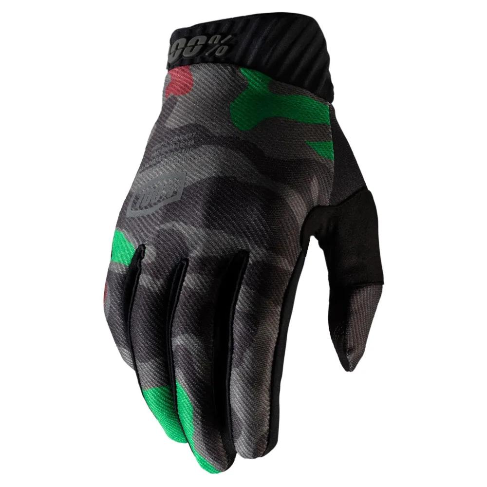 100 Percent 100 Percent Ridefit Gloves Black Camo