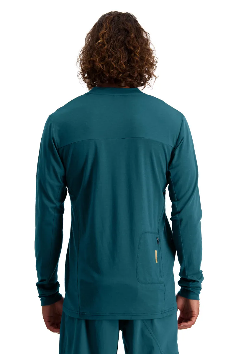 Mons Royale Redwood Enduro VLS LS Jersey Deep Teal/Navy-2