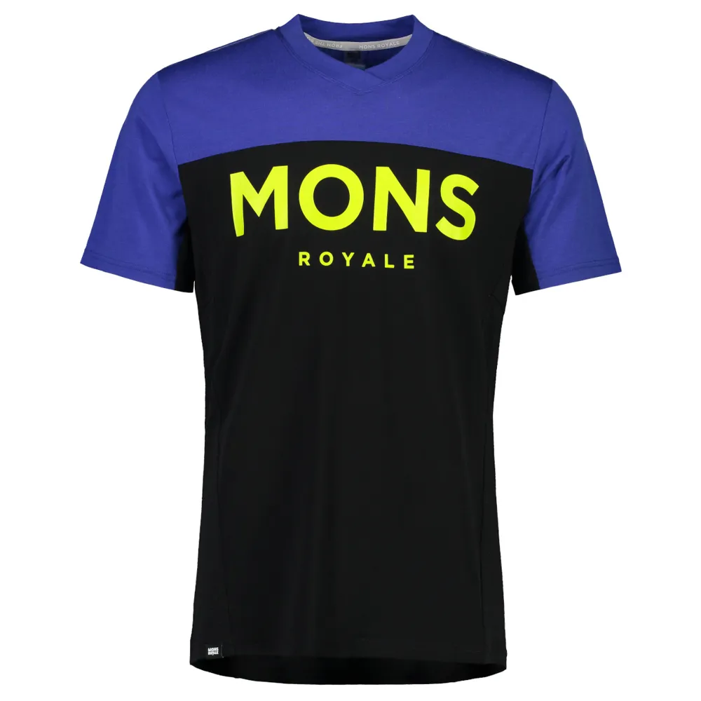 Mons Royale Mons Royale Redwood Enduro VT SS Jersey Ultra Blue/Black