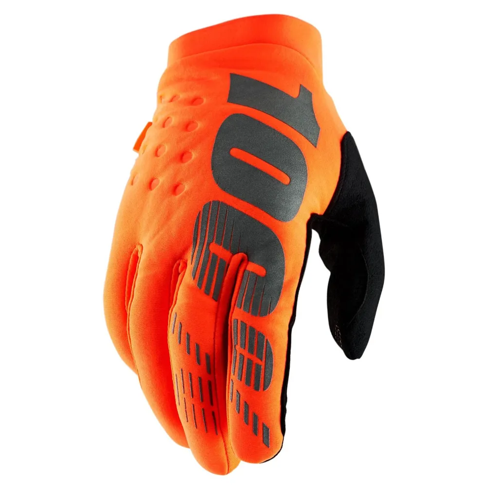100 Percent 100 Percent Brisker Gloves Fluo Orange
