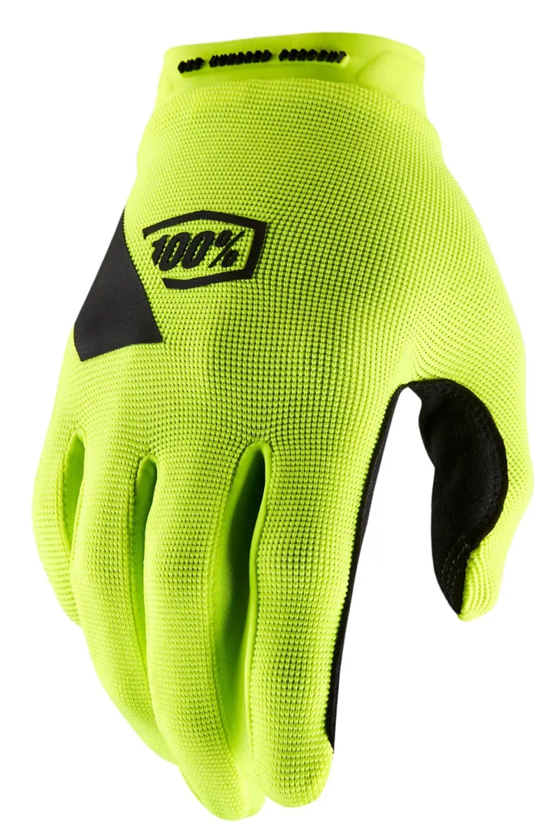 100 Percent Ridecamp MTB Gloves Fluo Yellow