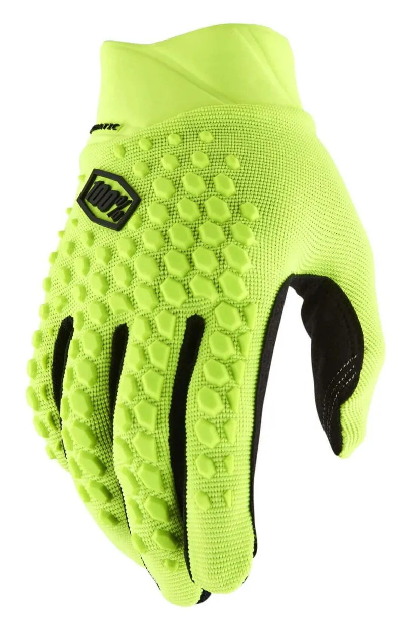 100 Percent Geomatic MTB Gloves Fluo Yellow