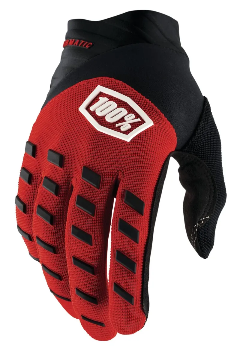 100 Percent Airmatic Youth MTB Gloves Red/Black