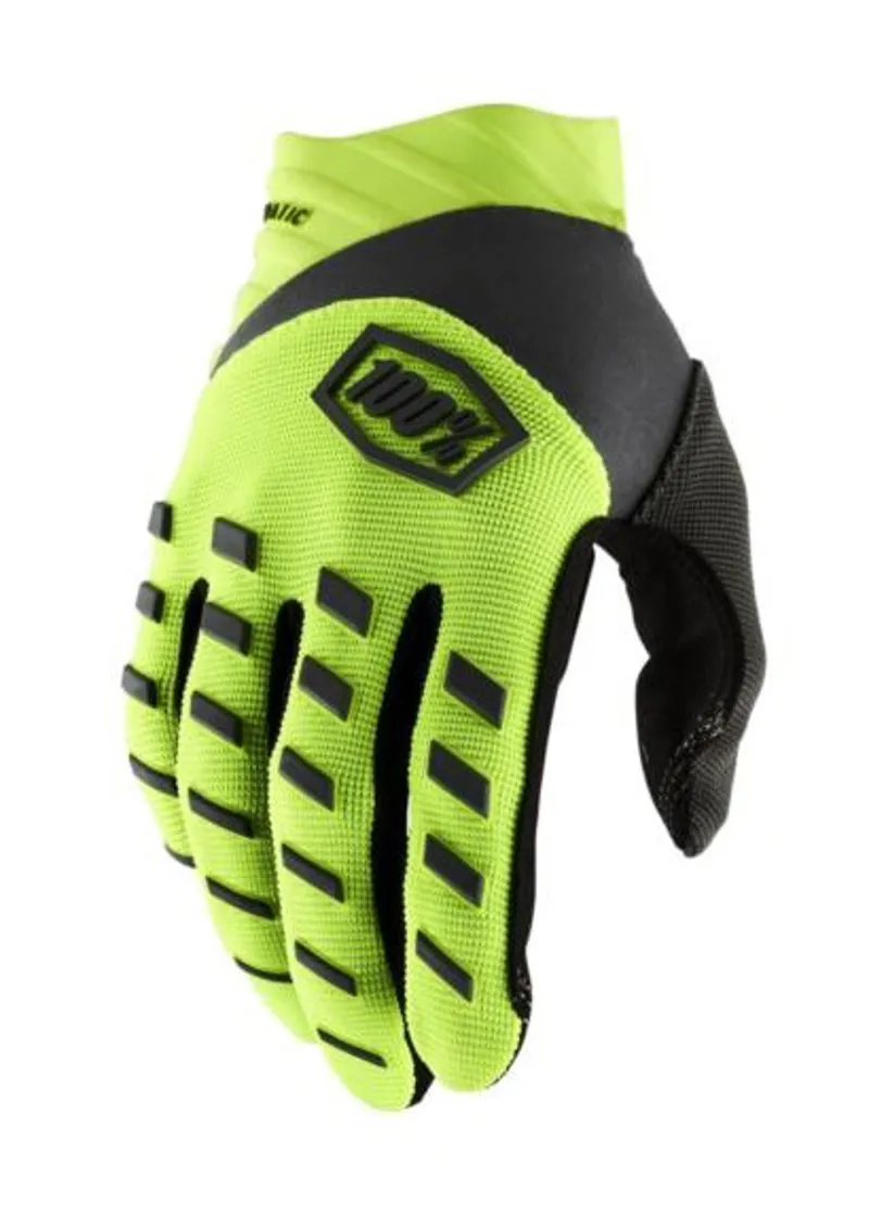 100 Percent Airmatic MTB Gloves Fluo Yellow/Black