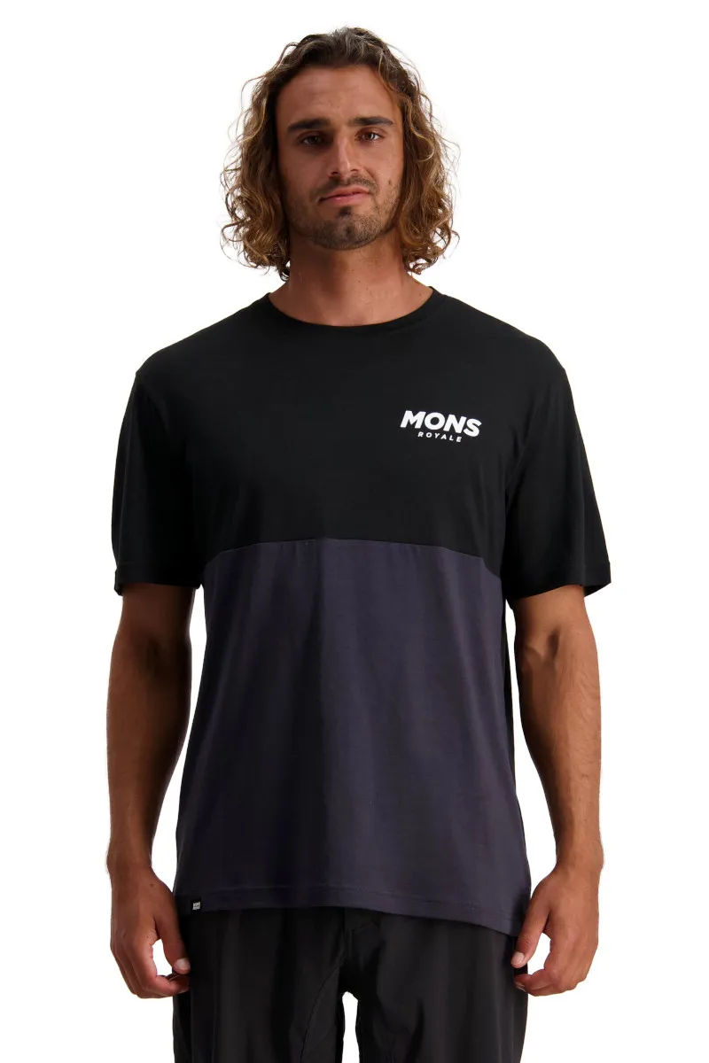 Mons Royale Tarn Freeride SS Jersey Black/9 Iron-1