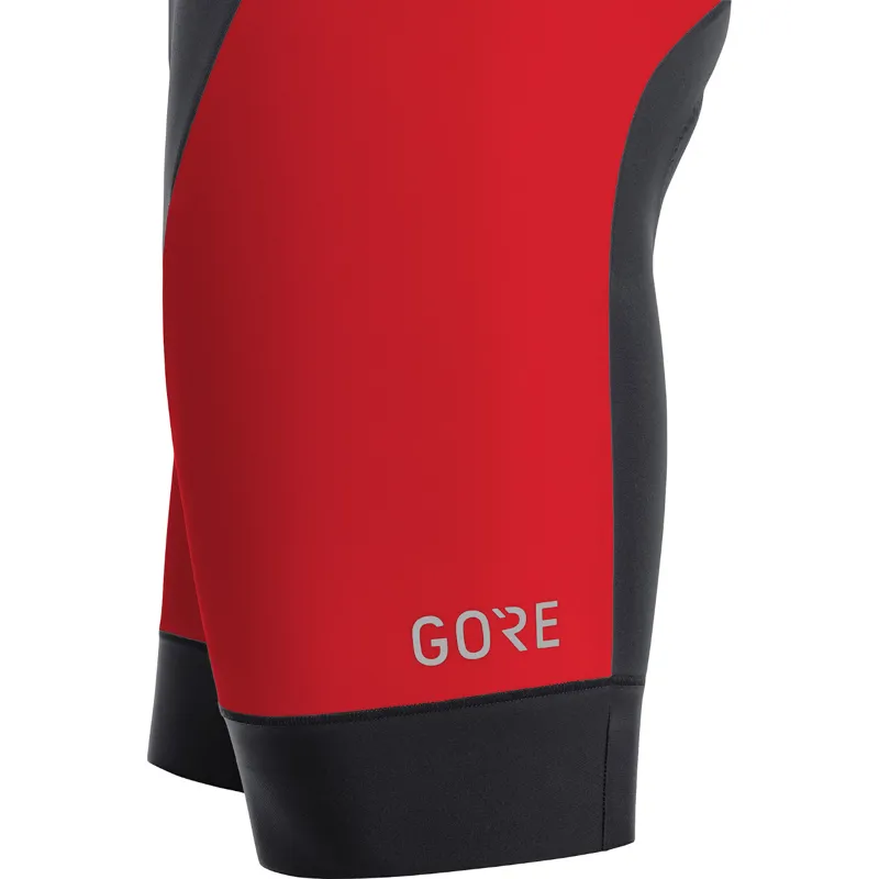 Gore C3 Bib Shorts+ with Pad Black/Red-2