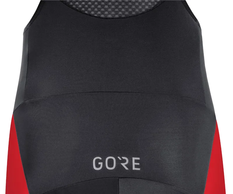 Gore C3 Bib Shorts+ with Pad Black/Red-3