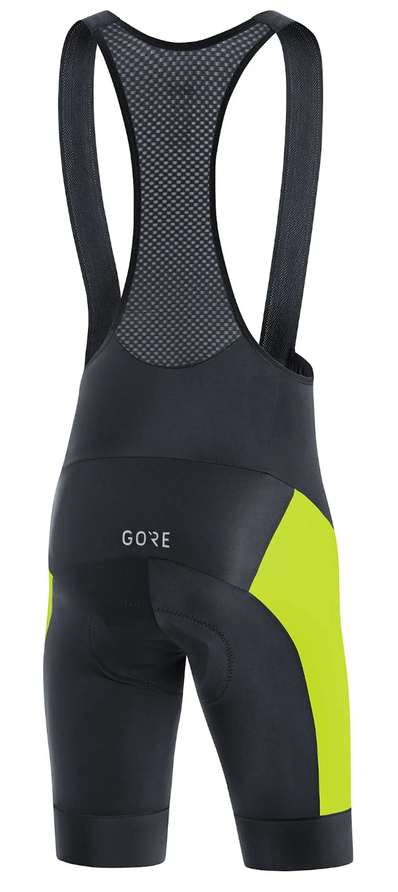 Gore C3 Bib Shorts+ with Pad Black/Citrus Green-1