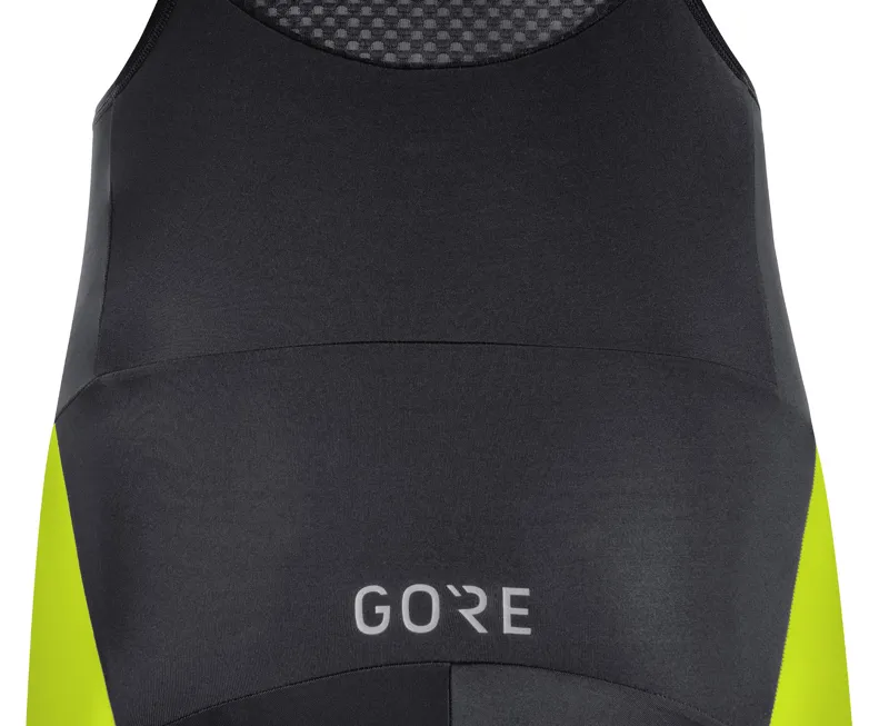Gore C3 Bib Shorts+ with Pad Black/Citrus Green-3