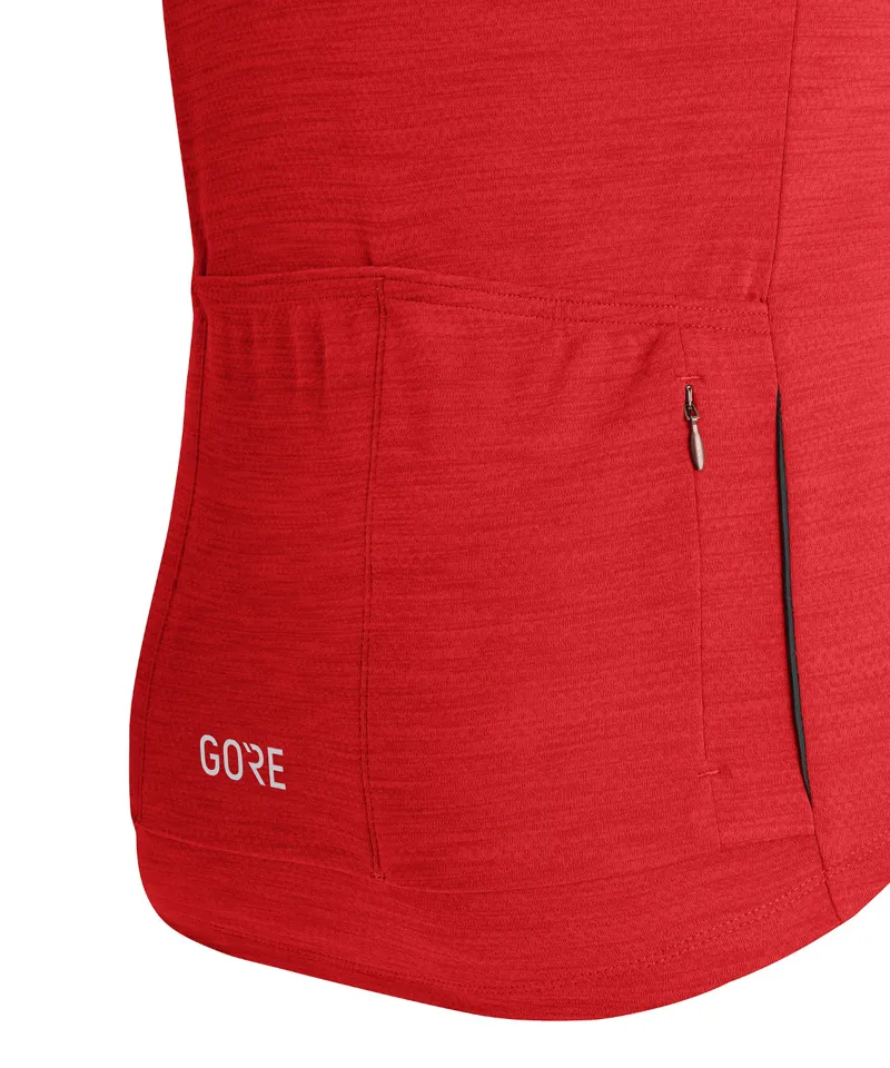 Gore C3 SS Road Jersey Red-3