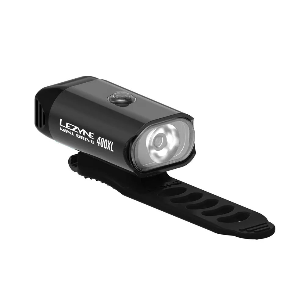 Image of Lezyne Mini Drive 400 XL Front Light Black/Hi Gloss