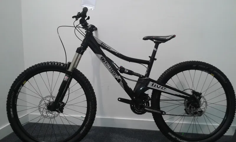 2nd Hand Orange Five S 27.5 Mountain Bike 2015 Small Black/White-1