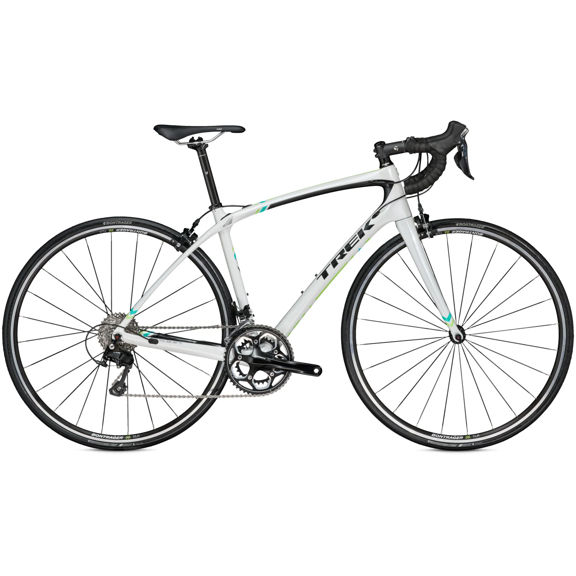 Trek Silque S C Womens Road Bike 2016 White/Green Trek Silque S C Womens Road Bike 2016 White/Green