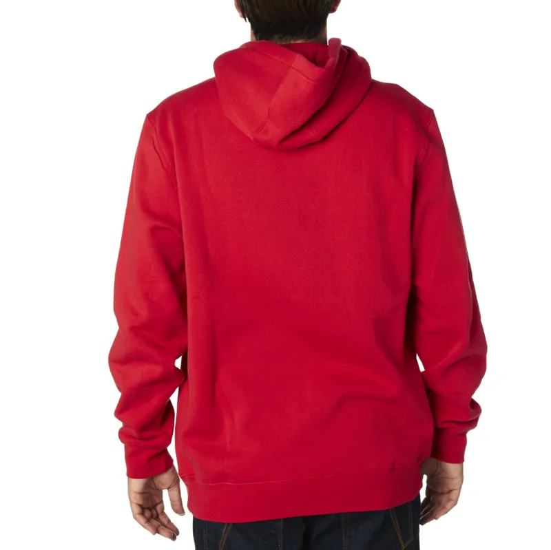Fox Legacy FoxHead Pullover Fleece Hoodie Dark Red-3