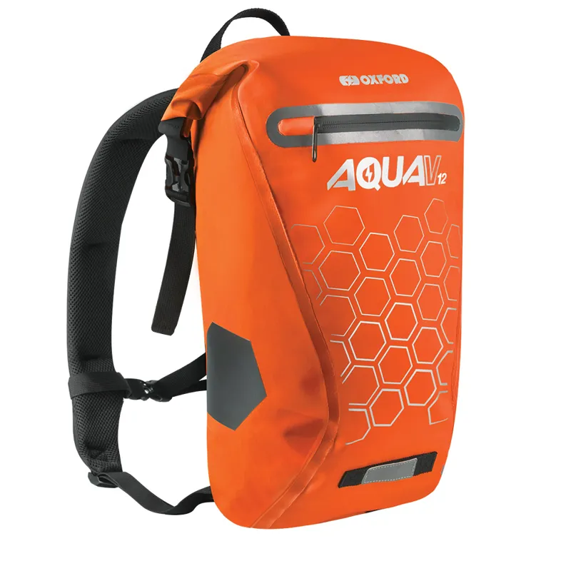 Oxford Aqua-V 12 Waterproof Backpack ORANGE 12L-1