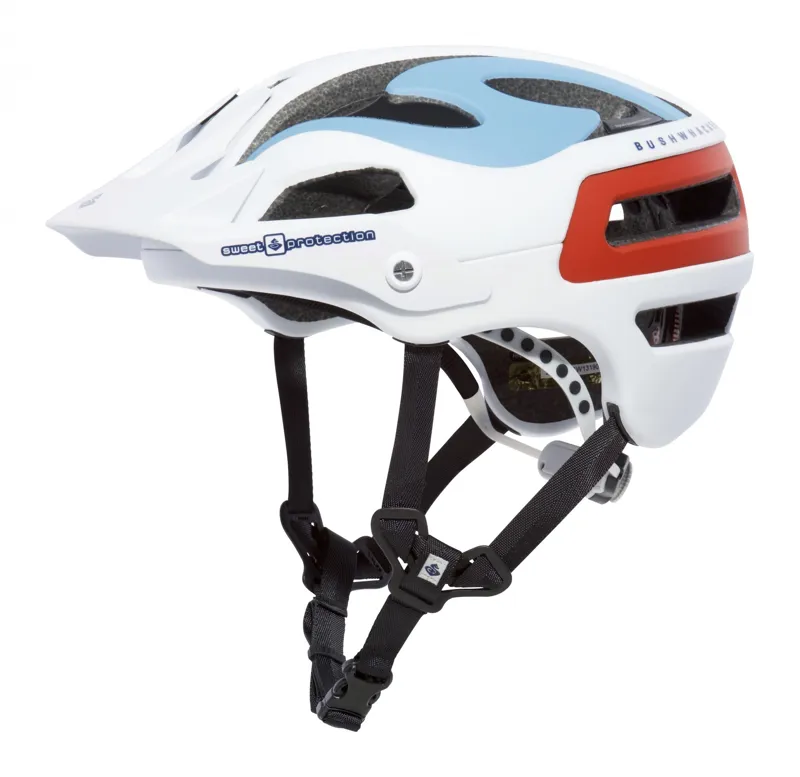 Sweet Protection Bushwhacker II Helmet White/Blue/Red