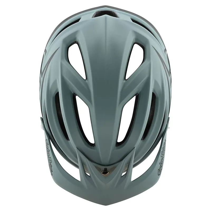 Troy Lee Designs A2 MTB MIPS Helmet Decoy Silver Blue/Green -2
