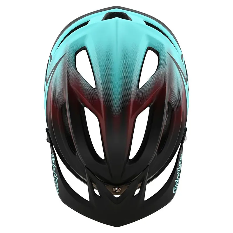 Troy Lee Designs A2 MTB MIPS Helmet StainD Black/Turquoise -2
