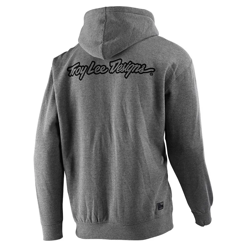Troy Lee Designs TLD Mix Zip Up Hoodie Gunmetal Heather -1