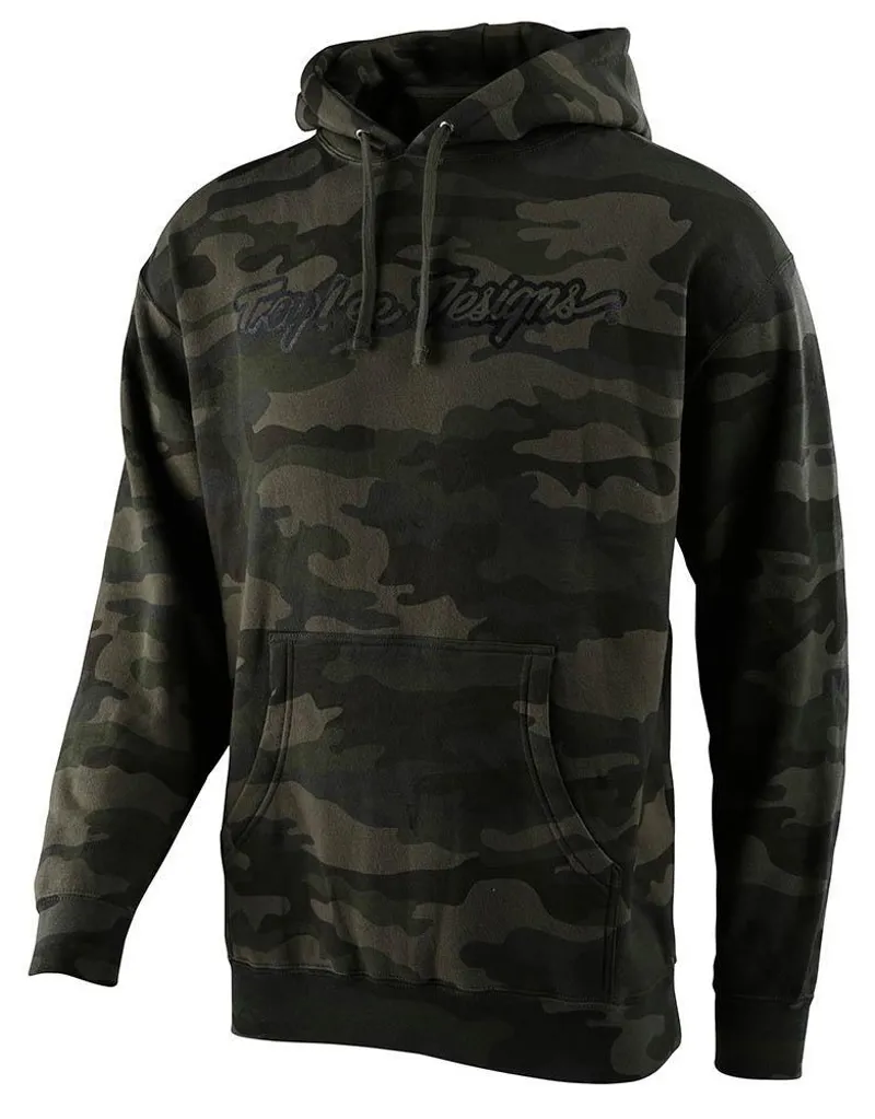 Troy Lee Designs Signature Pullover Hoodie Forest Camo