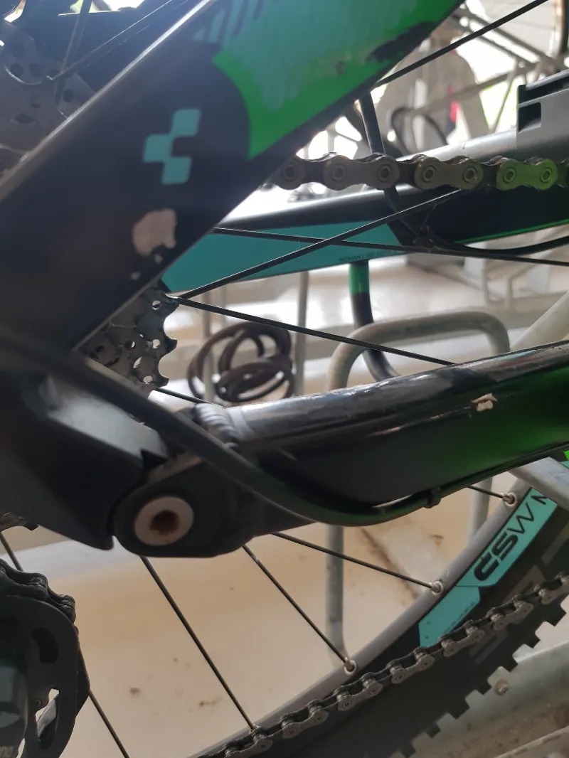 Second Hand Cube Sting WLS 120 Race Mountain Bike 2015 15in Black/Aqua-3